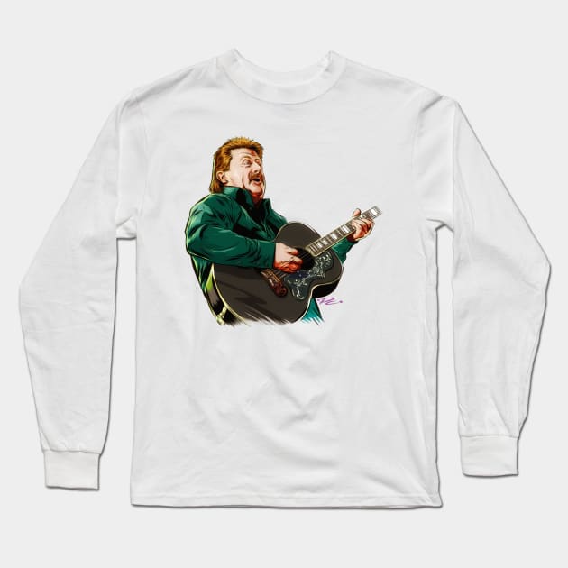 Joe Diffie - An illustration by Paul Cemmick Long Sleeve T-Shirt by PLAYDIGITAL2020